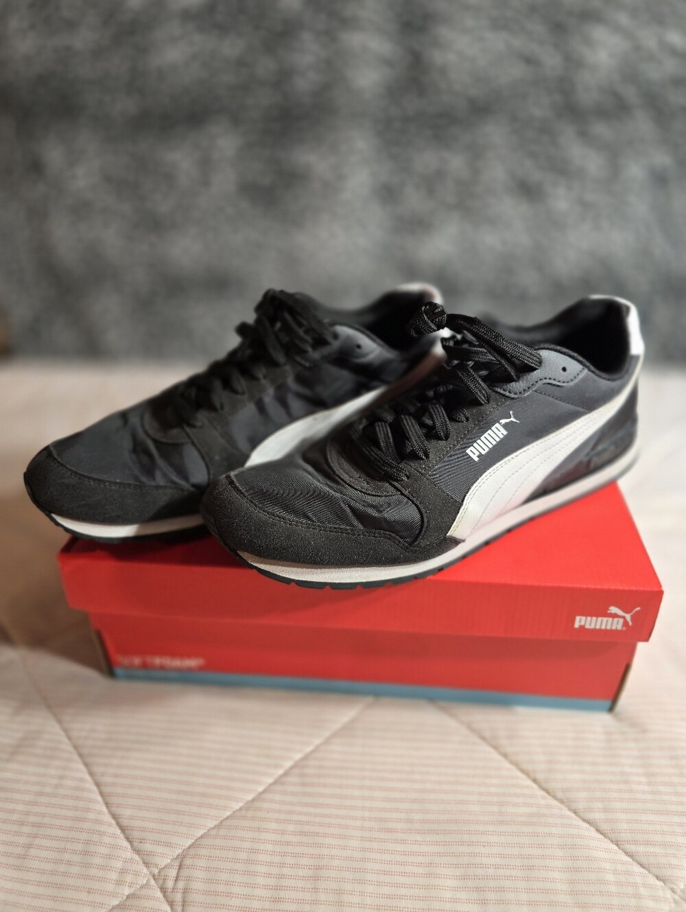 Puma ST Runner v3 NL Men's Sneakers in the  Black-Puma White Colorway Sz13